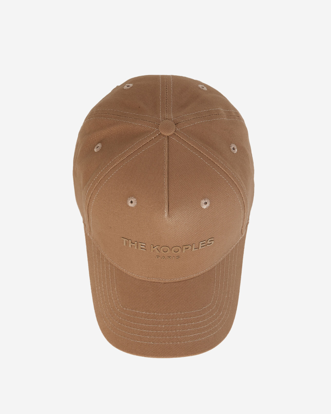 The Kooples MIXED BEIGE beige cotton logo cap
