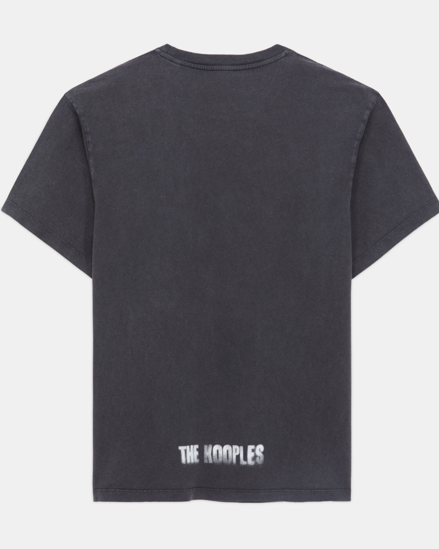 Women's black t-shirt with loved or hated serigraphy, BLACK WASHED, hi-res image number null
