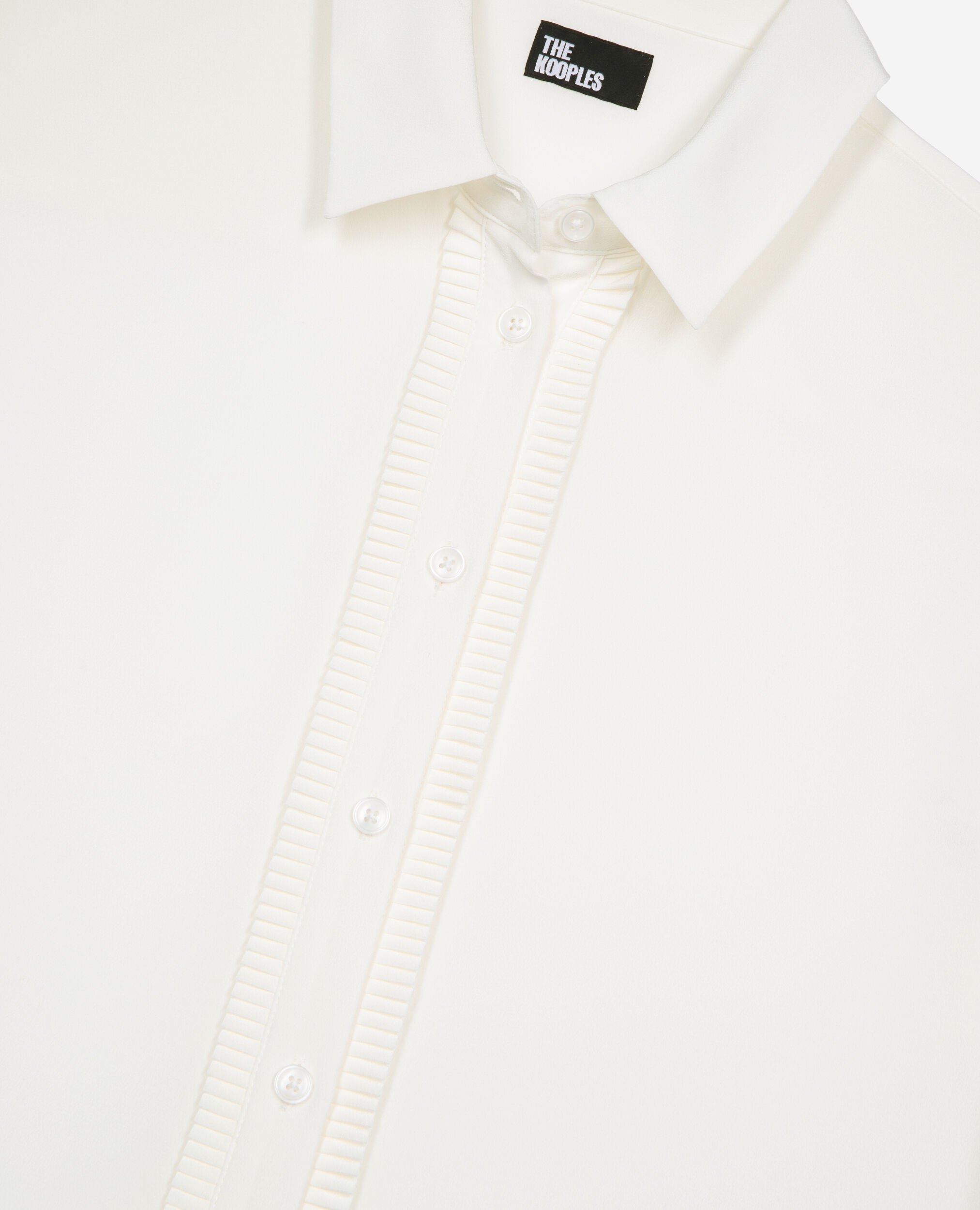 Unbleached silk shirt, ECRU, hi-res image number null