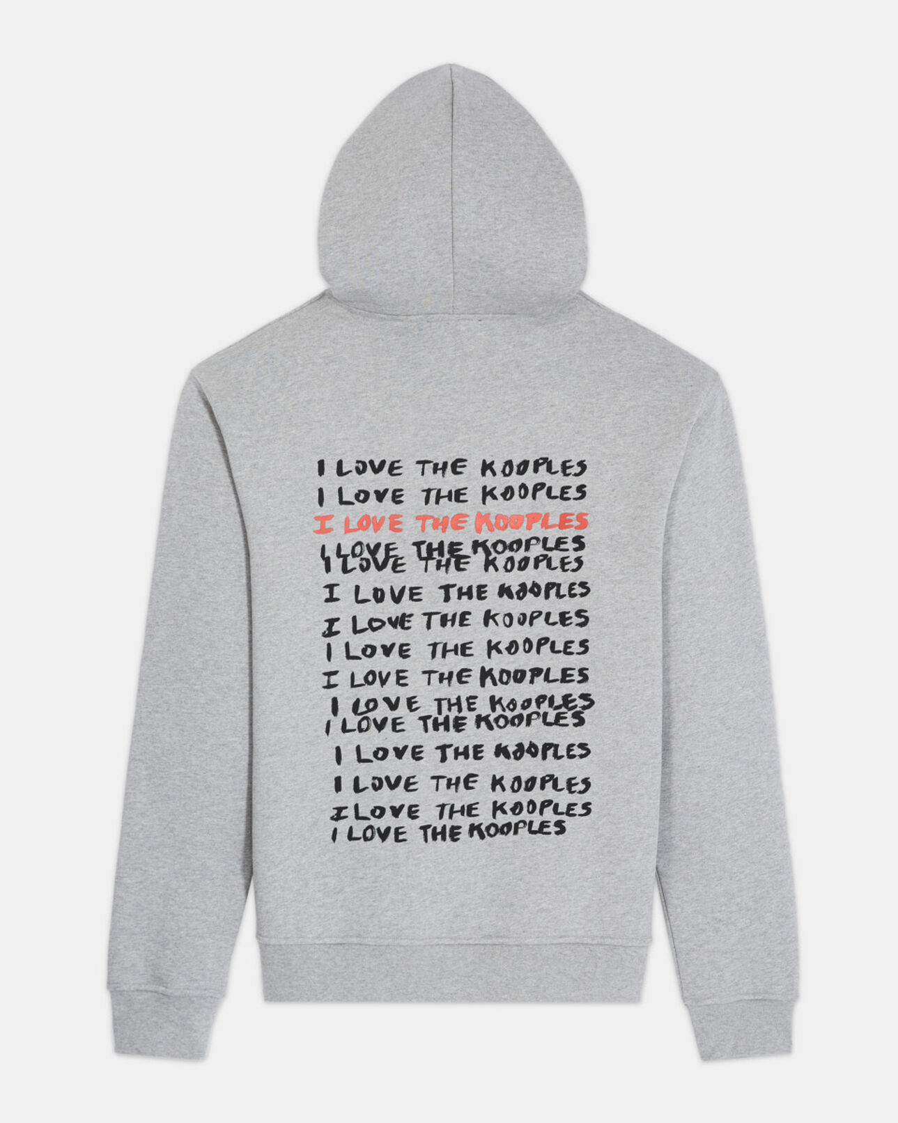 The Kooples H GREY MELANGE i love kooples gray sweatshirt