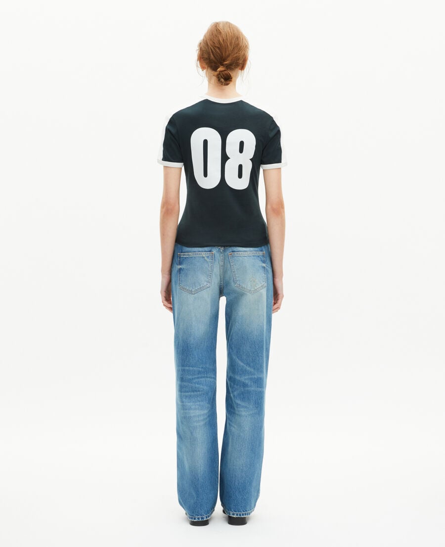 The Kooples F FOREST t-shirt with dark green coat of arms