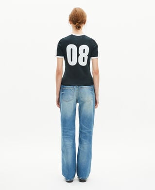 The Kooples F FOREST t-shirt with dark green coat of arms