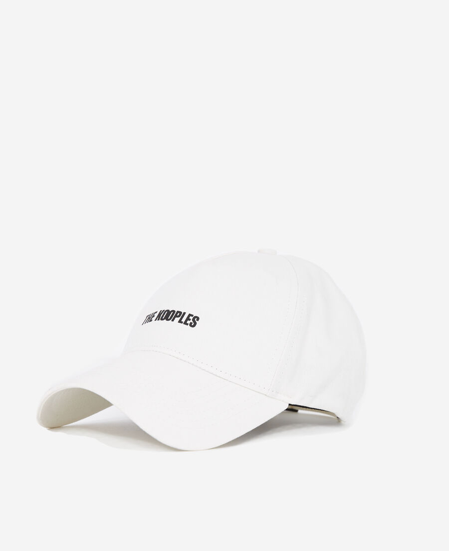 Casquette logo 더 쿠플스 The Kooples blanche,ECRU