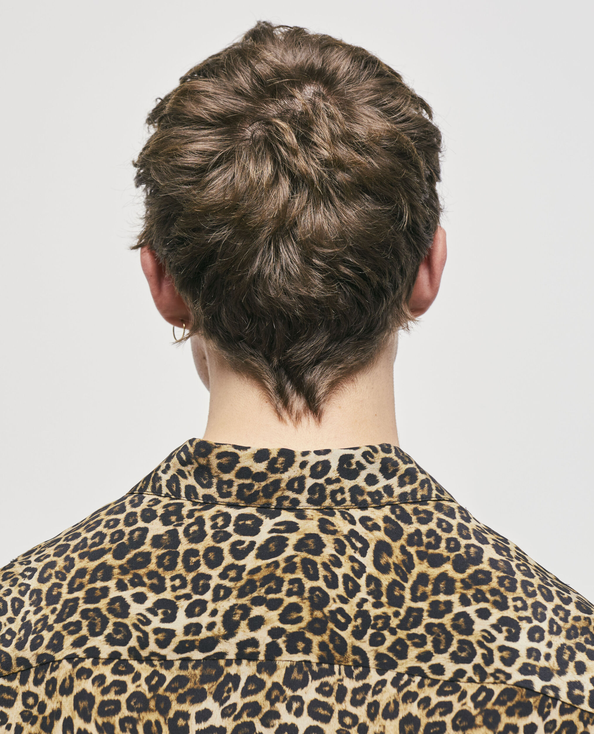 Camisa de seda leopardo con cuello clásico, LEOPARD, hi-res image number null