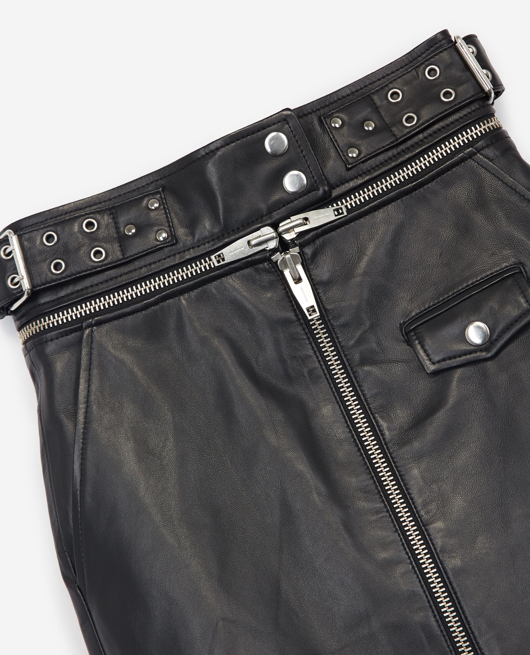 Kooples leather sales mini skirt