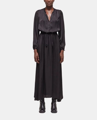 The Kooples FEMME BLACK robe longue noire