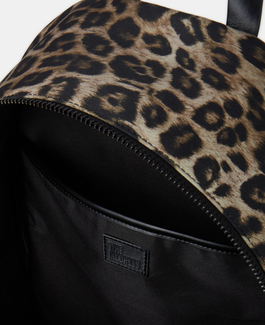 leopard print backpack