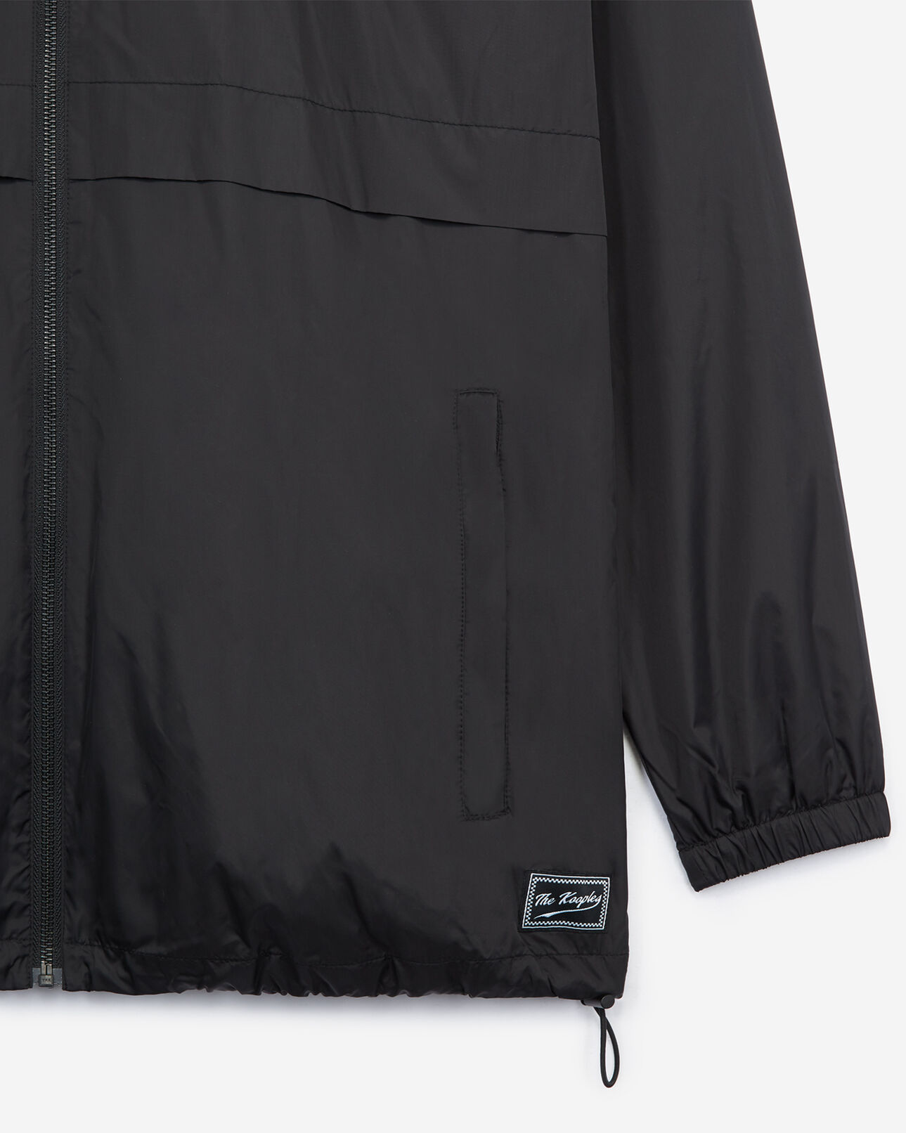 The Kooples HOMME BLACK blouson coupe-vent noir sérigraphié california riders
