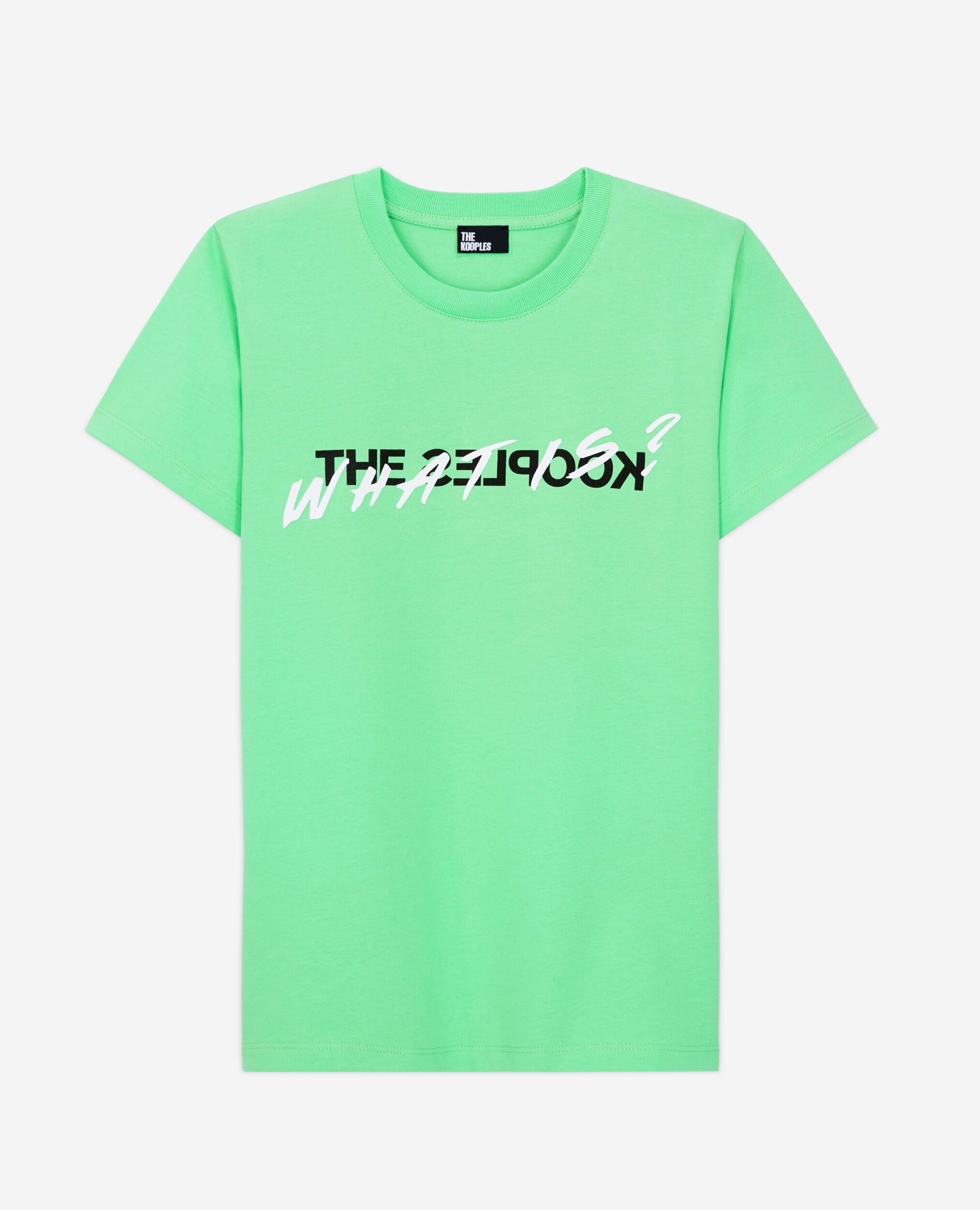 Hellgrünes T-Shirt Damen mit „What is“-Schriftzug, APPLE, hi-res image number null
