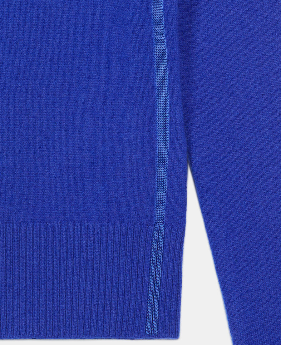 The Kooples DAMEN BLUE ELECTRIC elektrisch blauer pullover aus kaschmir