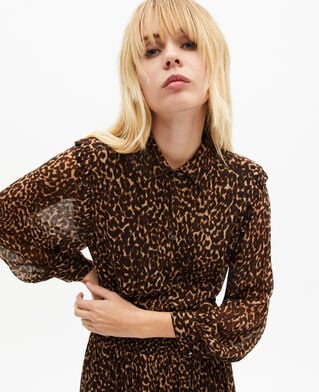 The Kooples F LEOPARD leopard print long dress