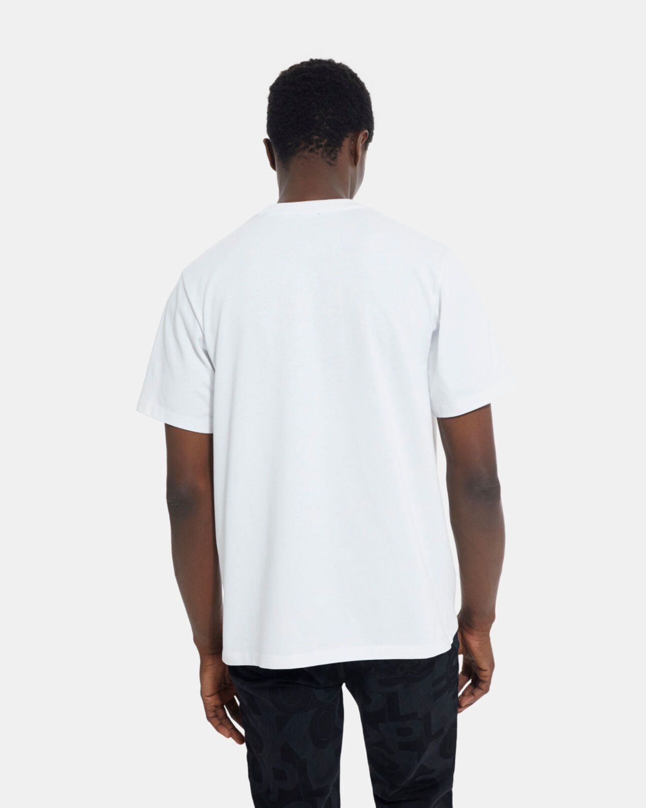 The Kooples MEN SNOW WHITE white t-shirt with logo