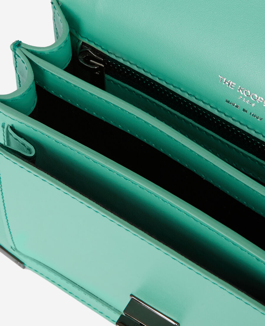 sac emily small en cuir vert
