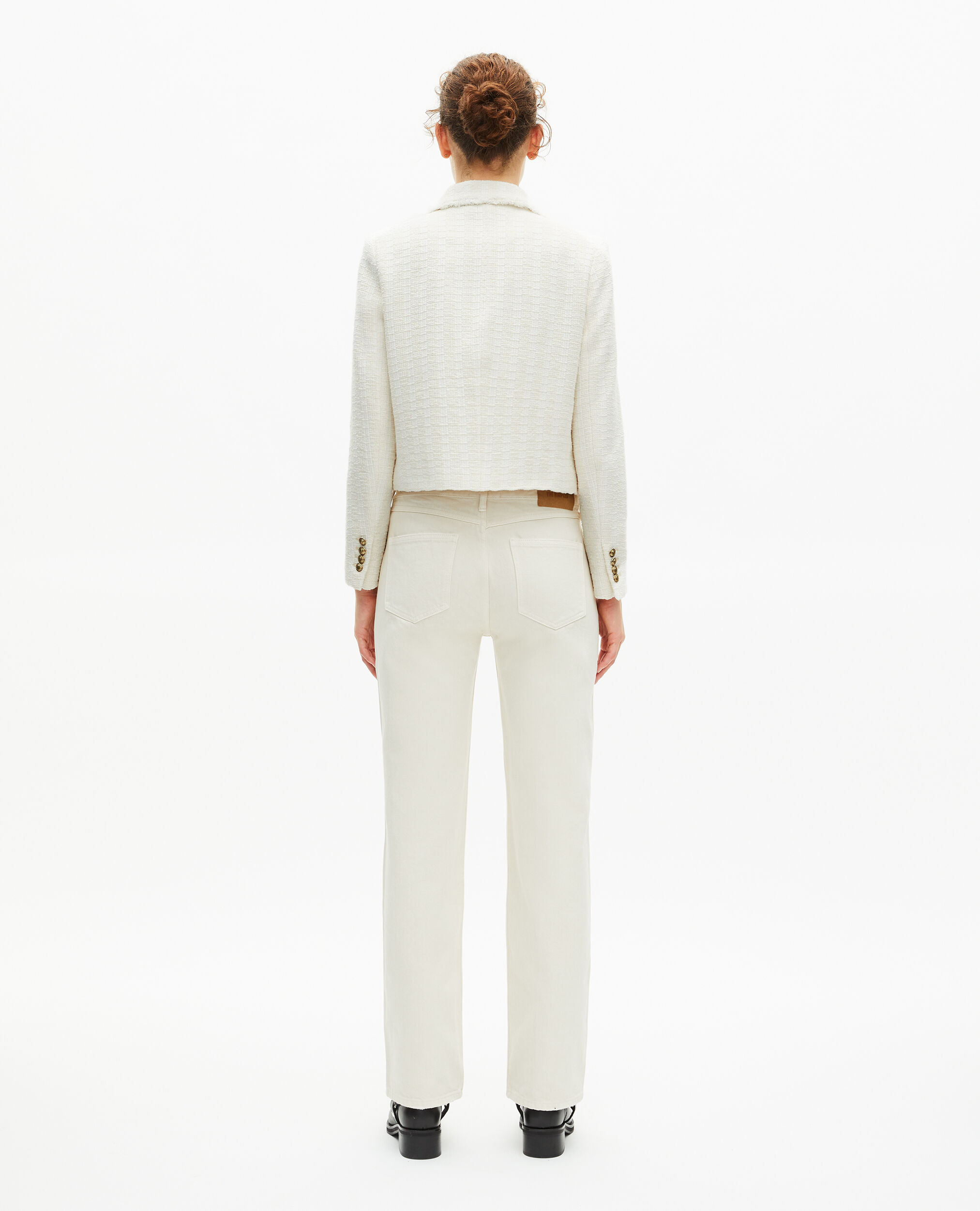 Jacke aus ungebleichtem Tweed, ECRU, hi-res image number null