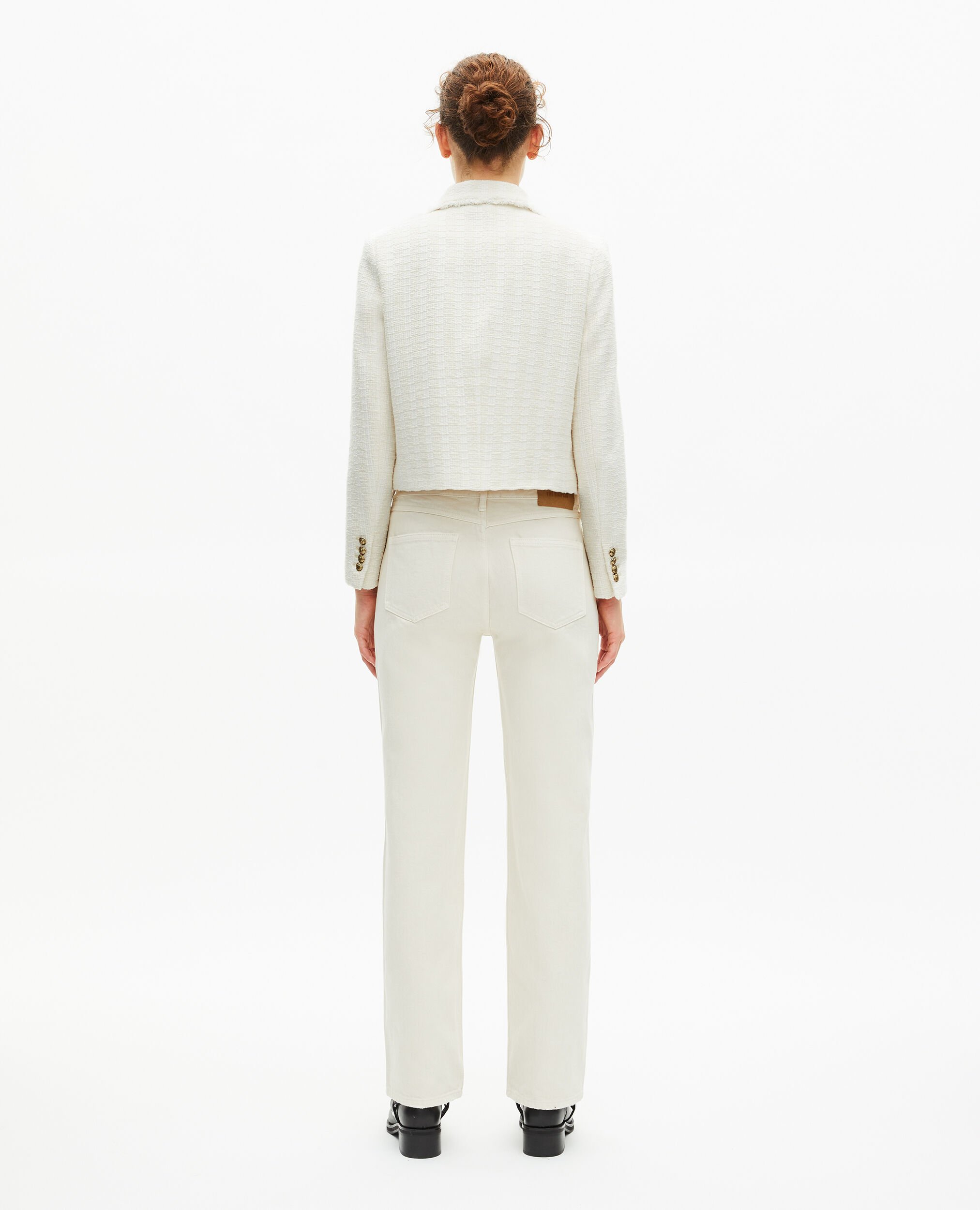 Jacke aus ungebleichtem Tweed, ECRU, hi-res image number null