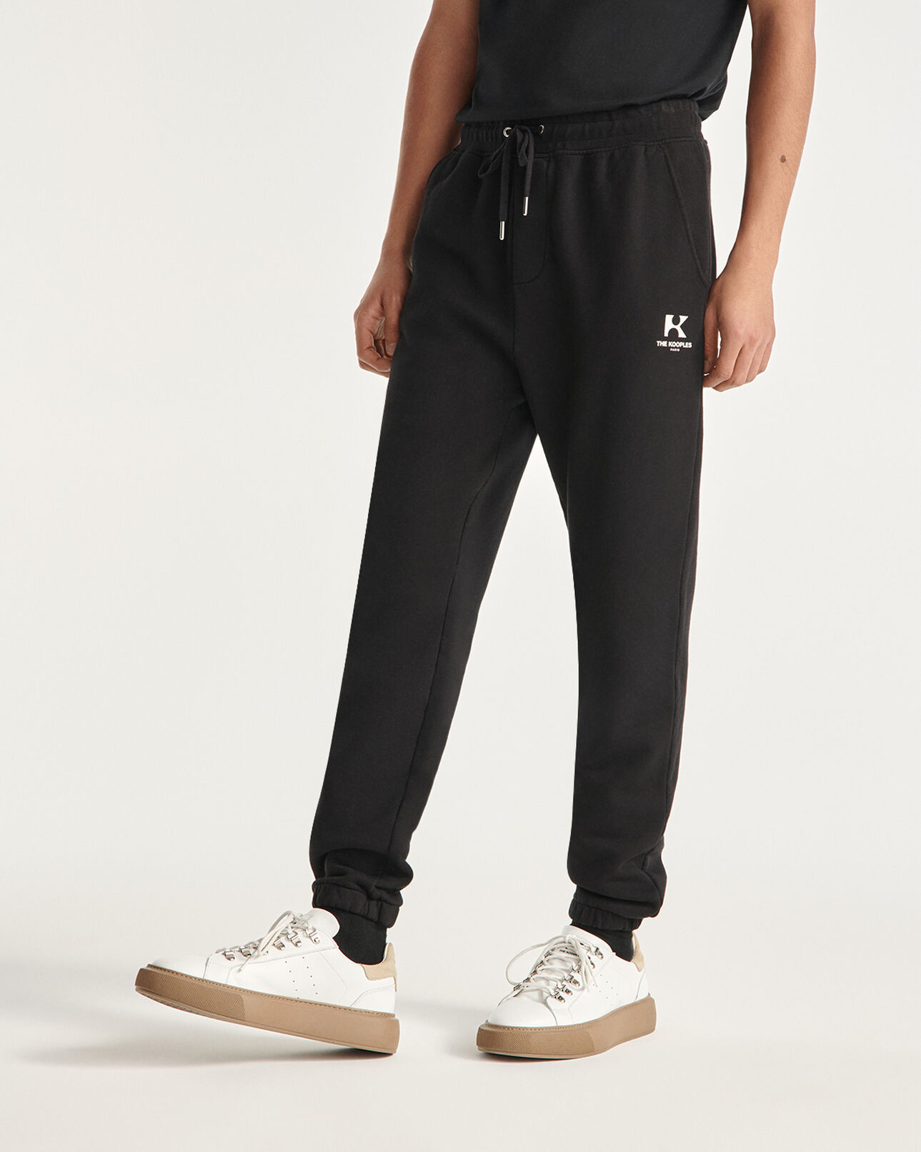 The Kooples HERREN BLACK jogginghose molton schwarz