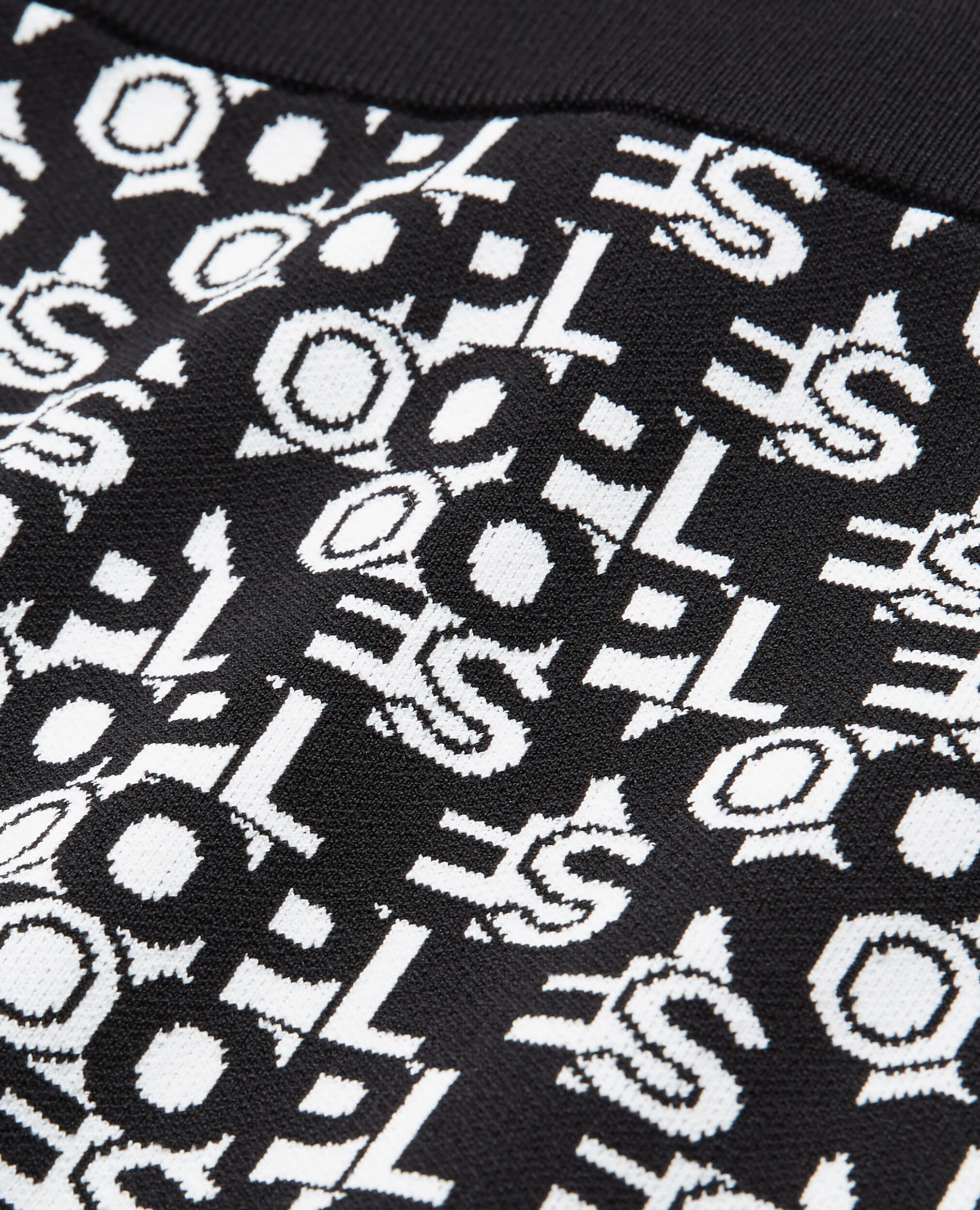 Jupe courte logo The Kooples, BLACK WHITE, hi-res image number null
