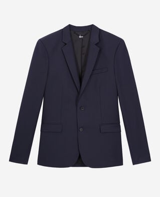 The Kooples HOMME NAVY veste de costume bleu marine en laine