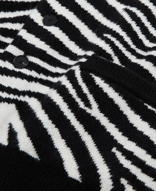 The Kooples HOMBRE BLACK WHITE jersey lana estampado