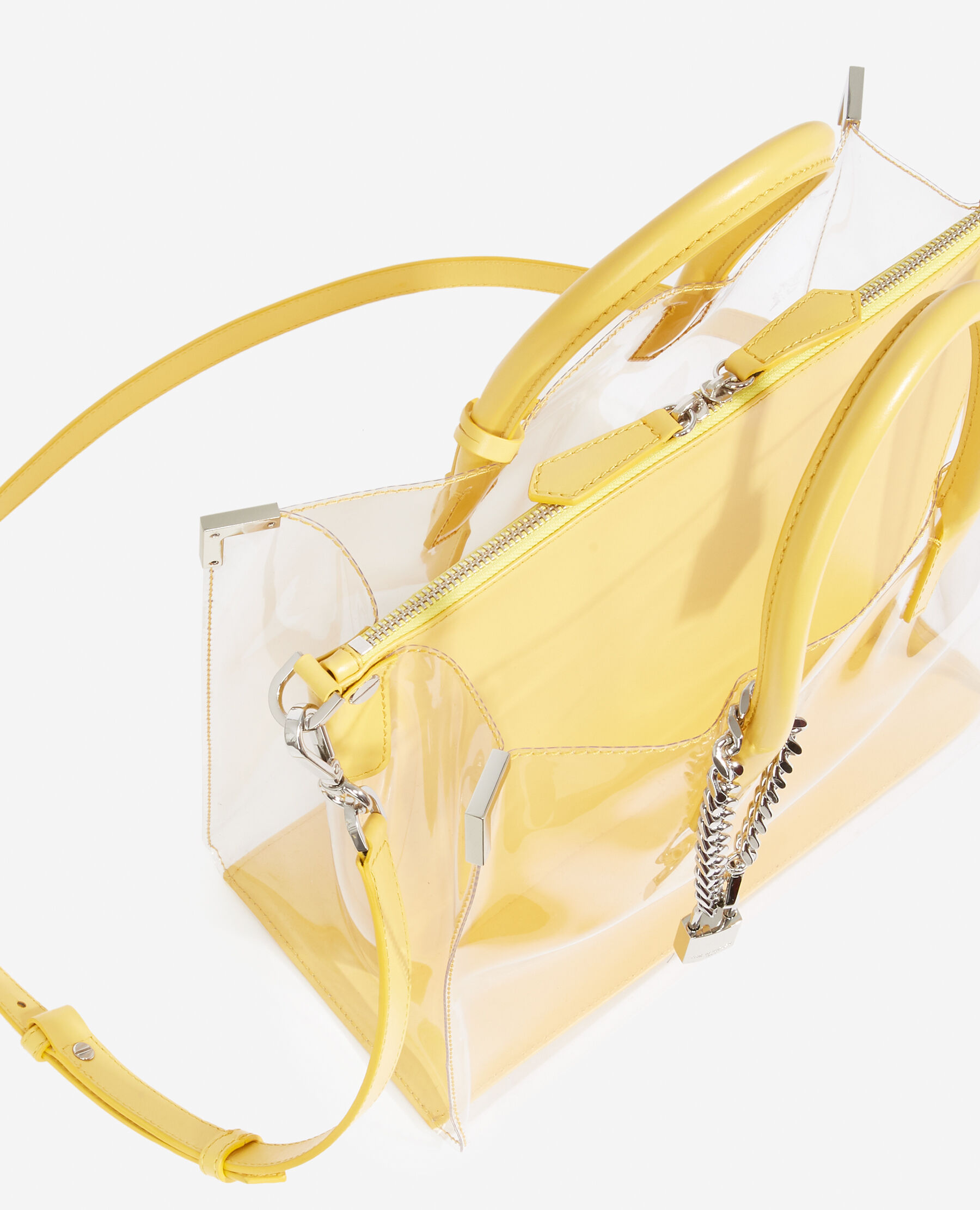 Sac transparent jaune shop