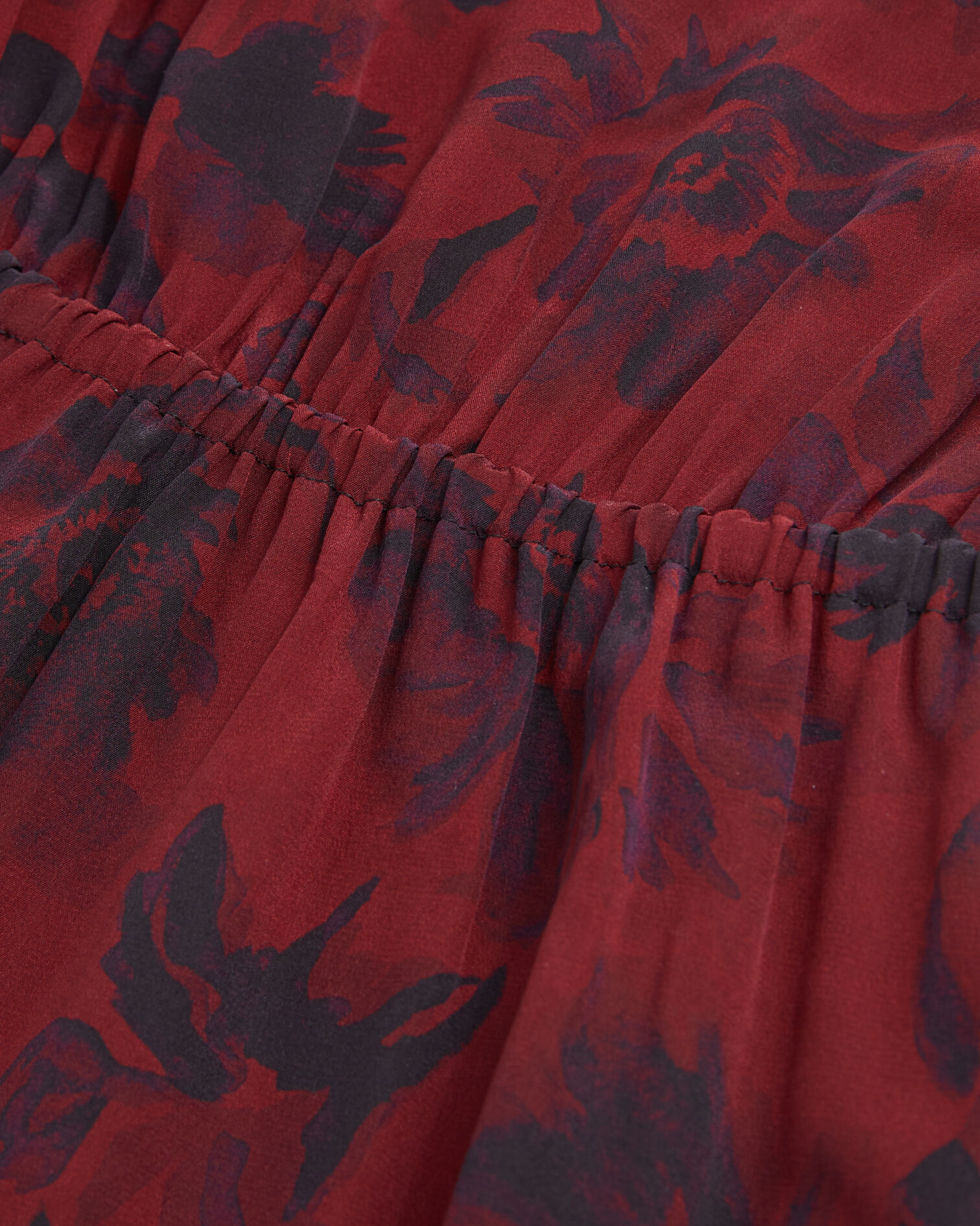 Robe courte imprimée, BLACK - BURGUNDY, hi-res image number null