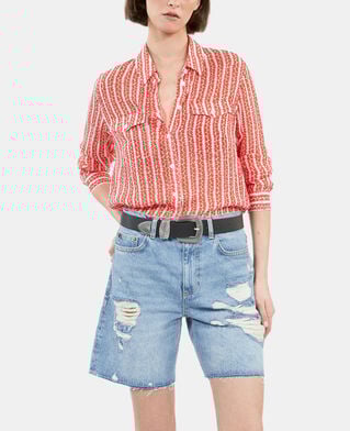 The Kooples WOMEN RED WHITE printed shirt