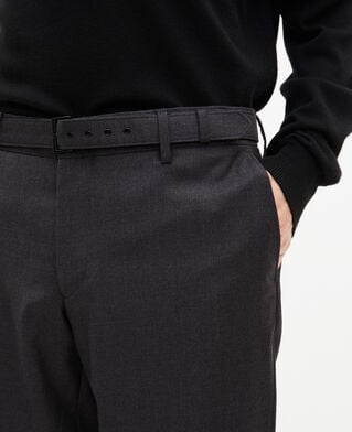 The Kooples HOMBRE DARK GREY pantal&oacute;n de traje ajustado gris de lana