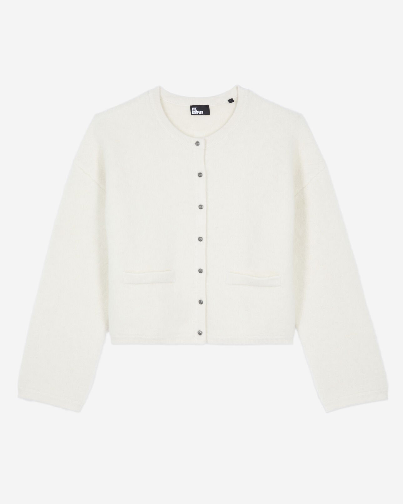 The Kooples WOMEN ECRU ecru alpaca and wool cardigan