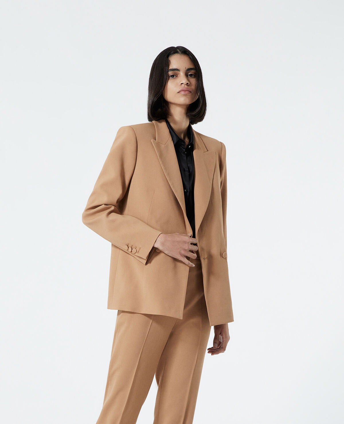 Veste tailleur camel femme deals