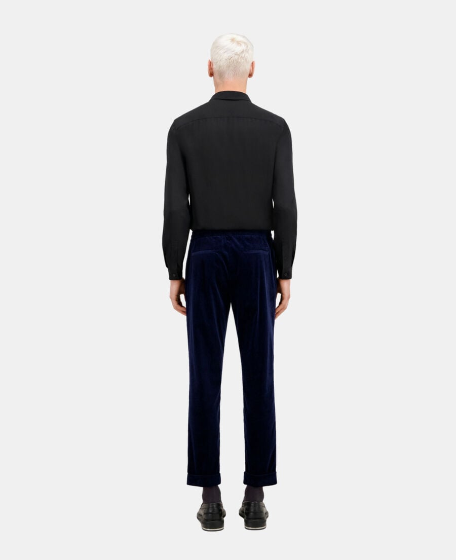 The Kooples MEN NAVY navy blue corduroy trousers