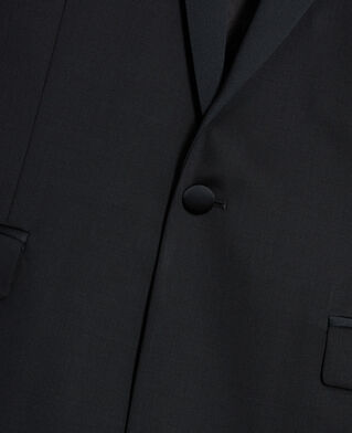 The Kooples H BLACK black wool tuxedo jacket