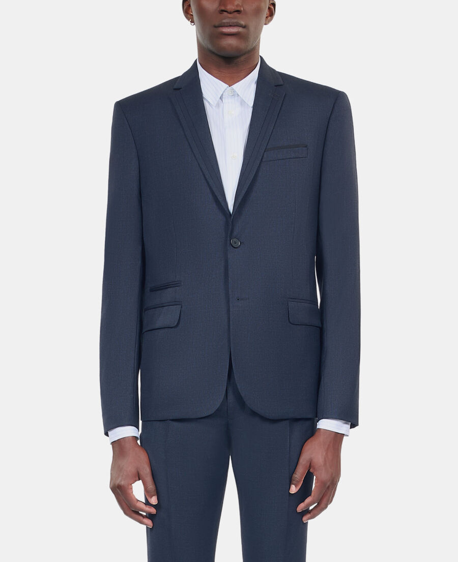 The Kooples MEN NAVY navy blue wool suit jacket