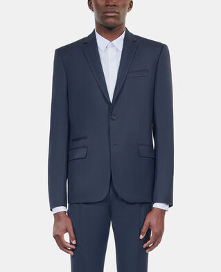 The Kooples MEN NAVY navy blue wool suit jacket