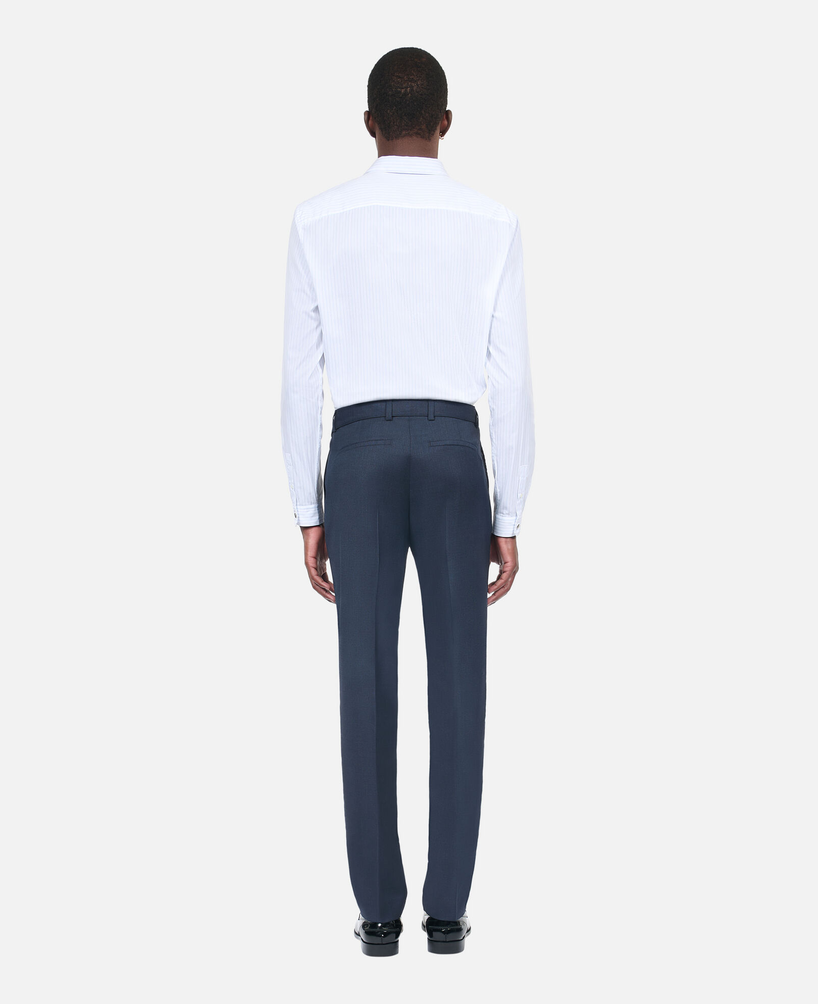 The Kooples MEN NAVY navy blue wool suit trousers