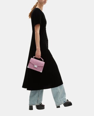 The Kooples MUJER BLACK vestido largo terciopelo negro