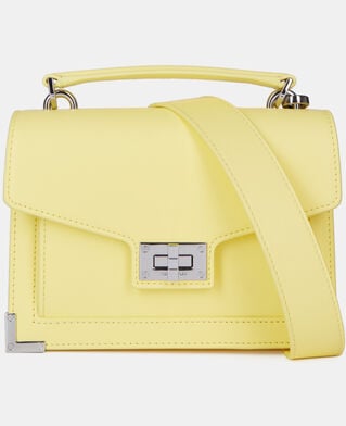 The Kooples FEMME LIGHT YELLOW sac emily small en cuir jaune