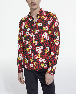 The Kooples HOMME MULTICOLORE/RED chemise col classique imprimé fleuri