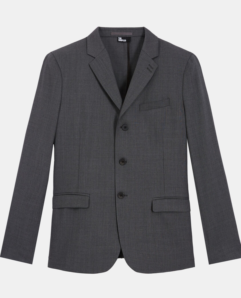 The Kooples H GREY gray wool suit jacket
