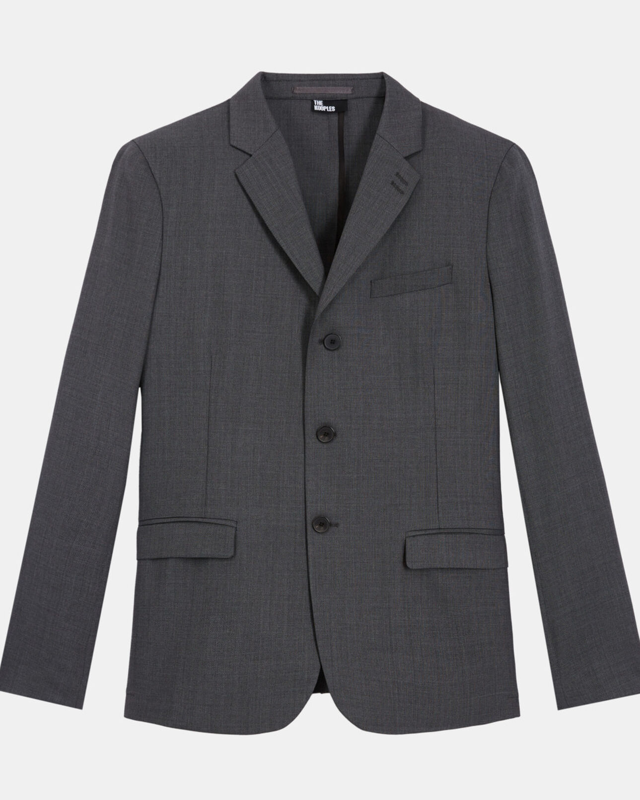 The Kooples MEN GREY gray wool suit jacket