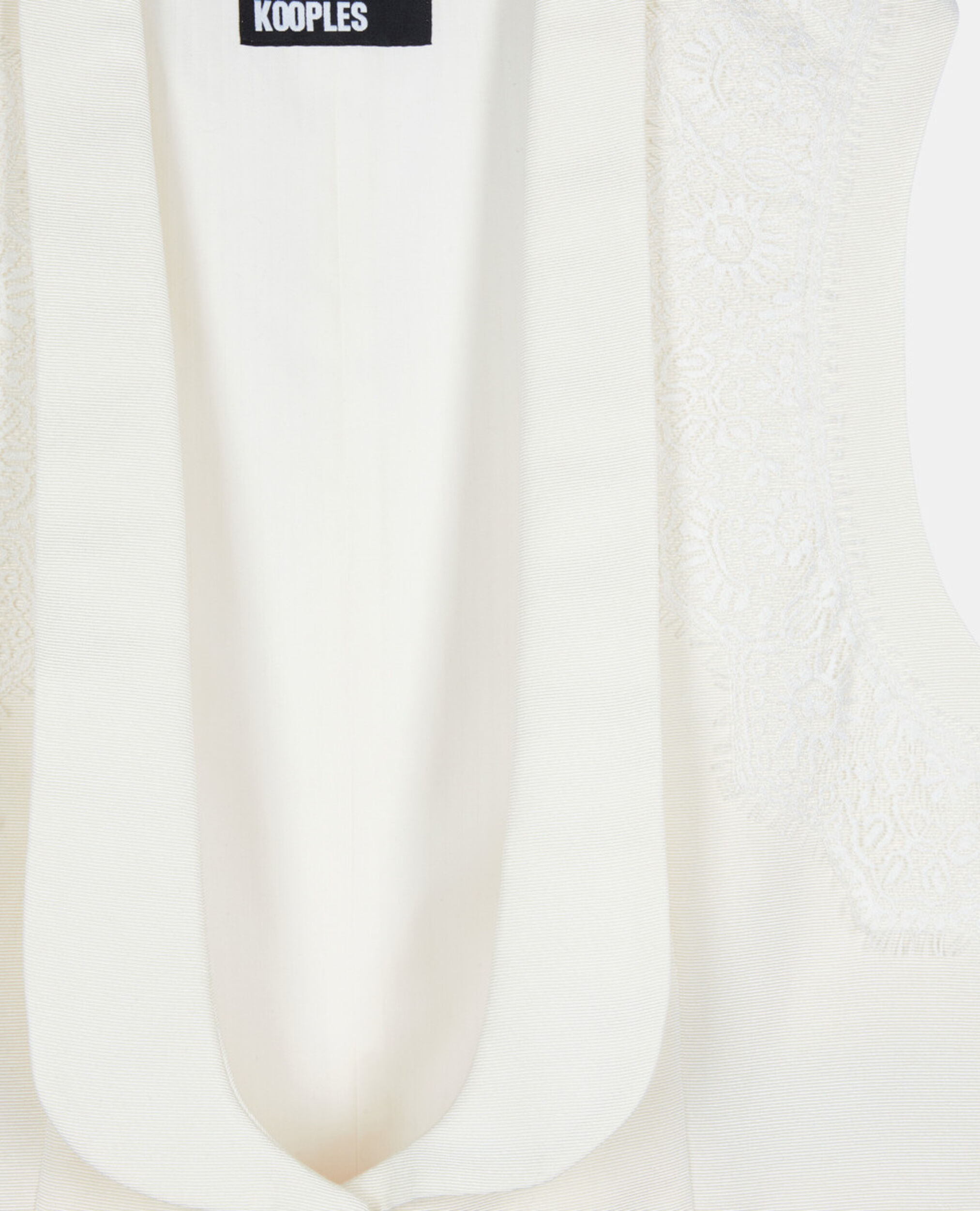 Ecru waistcoat with lace, ECRU, hi-res image number null