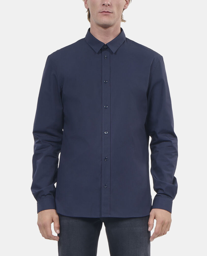The Kooples HOMBRE NAVY camisa popelina azul marino