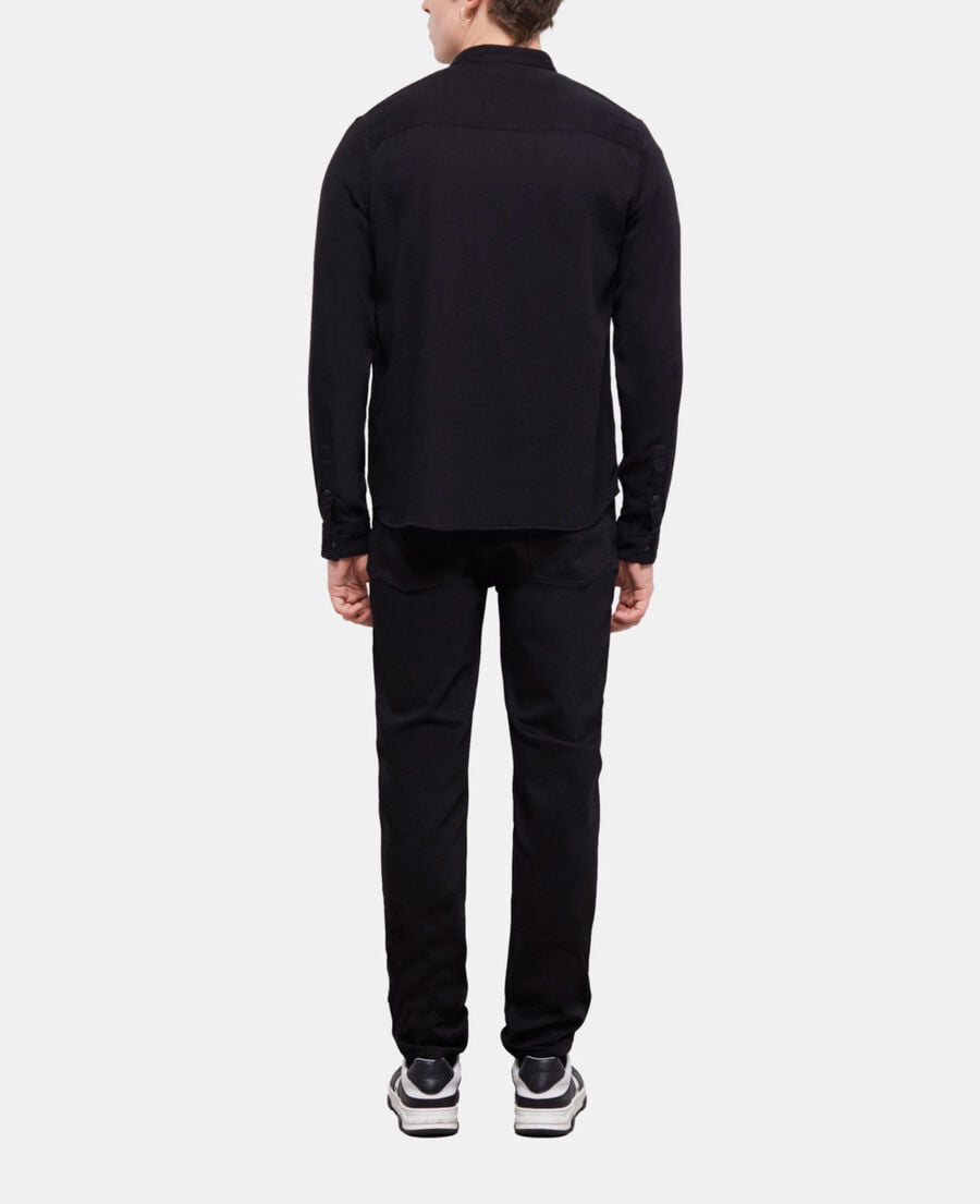 The Kooples HOMME BLACK chemise casual noire