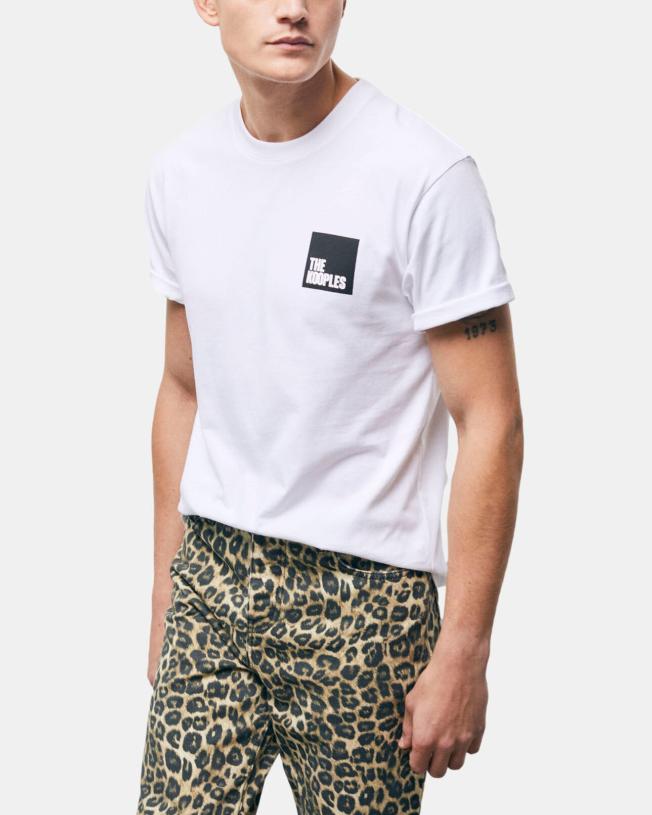 The Kooples HOMME SNOW WHITE t-shirt blanc