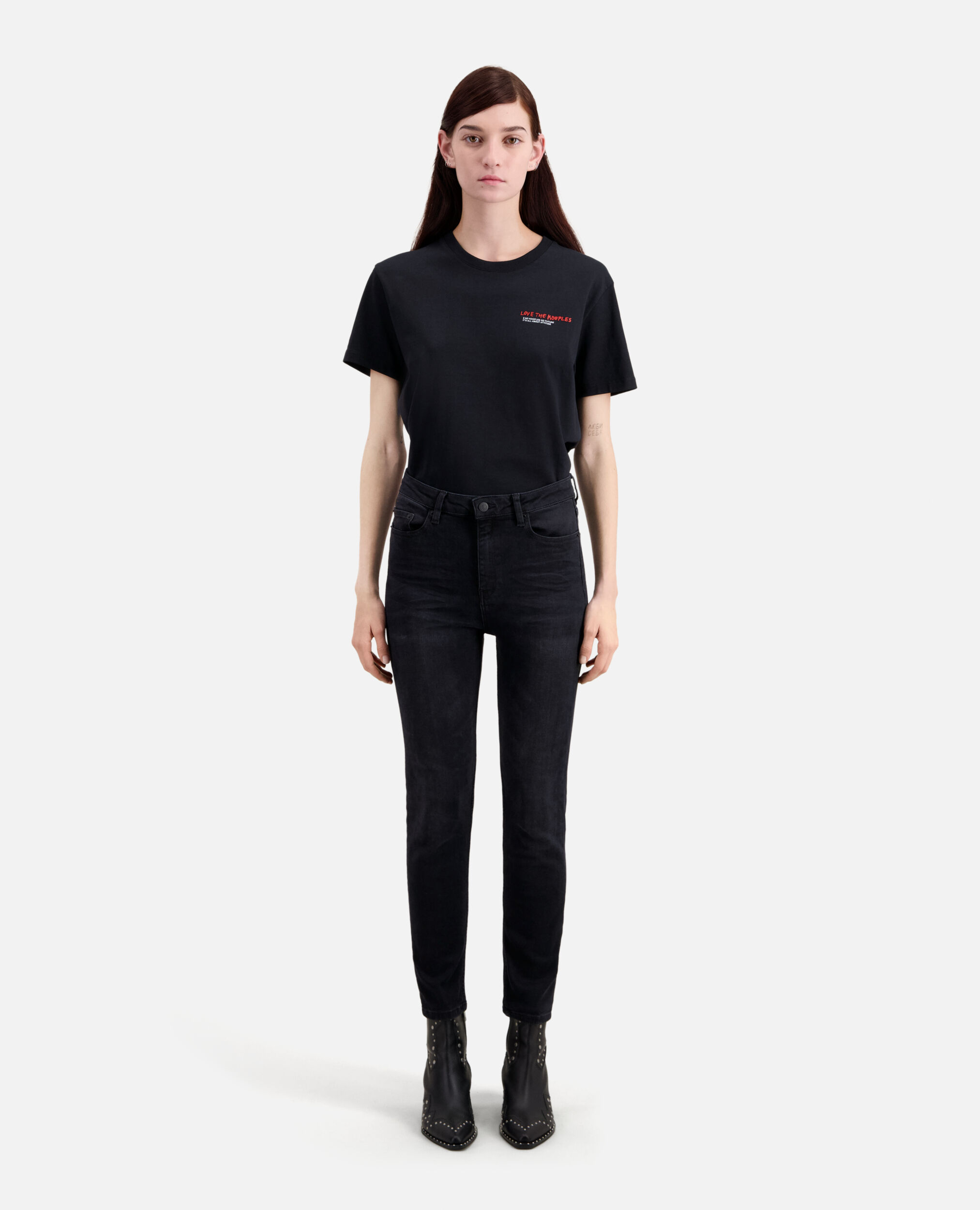 Slim black jeans, BLACK, hi-res image number null