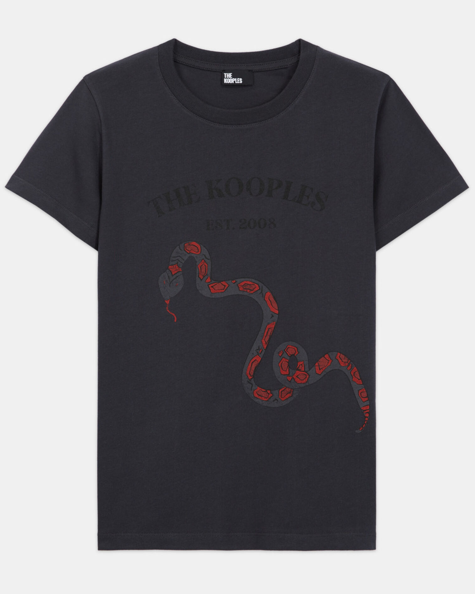 T-shirt sérigraphié noir, STONE, hi-res image number null