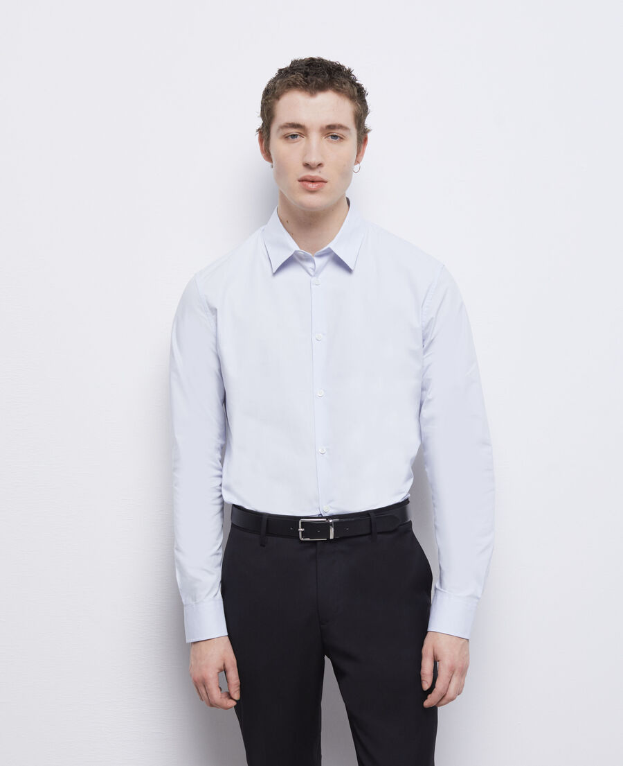 formal blue shirt
