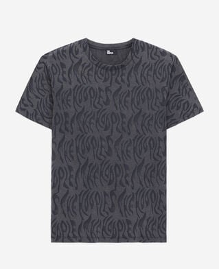 The Kooples HOMME BLACK WASHED t-shirt homme imprimé