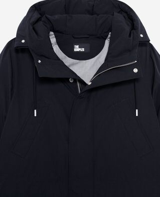 The Kooples HERREN NAVY wasserabweisender parka in marineblau
