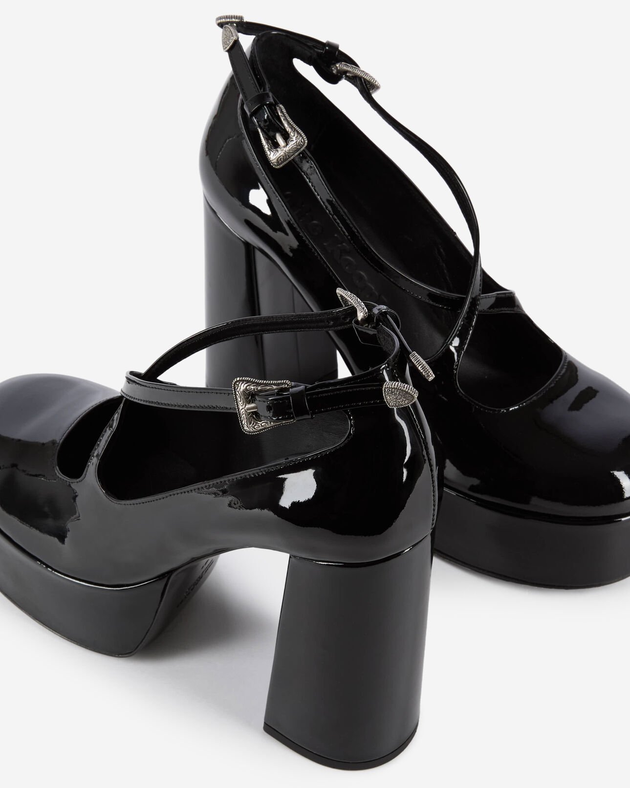 The Kooples MUJER BLACK zapatos de tacón de charol negro