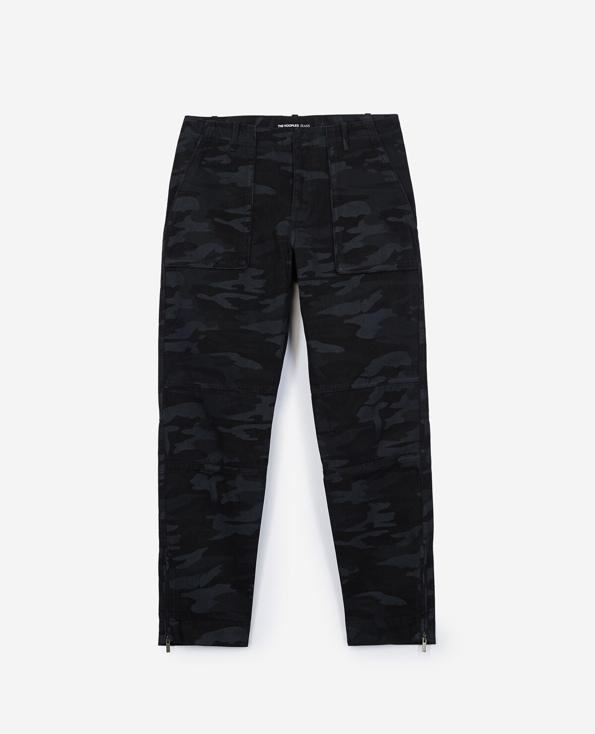 Dark camo jeans top